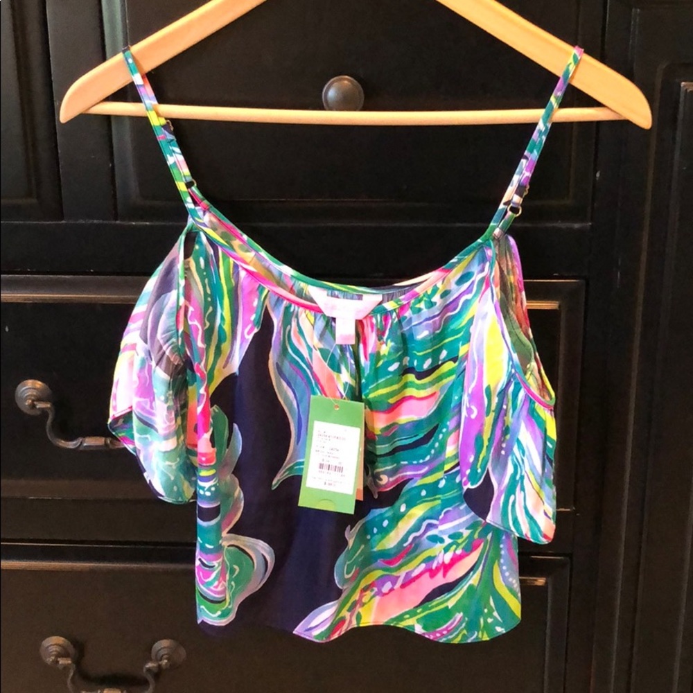 Lilly Pulitzer Tank & Berdine Silk Wrap Maxi Skirt